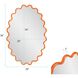Cloud 36 X 24 inch Orange Mirror